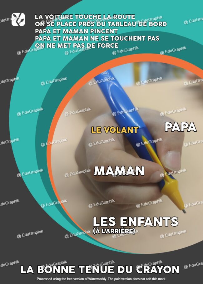 Bonne tenue du crayon