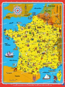 FRANCE Carte Voyage en France scaled