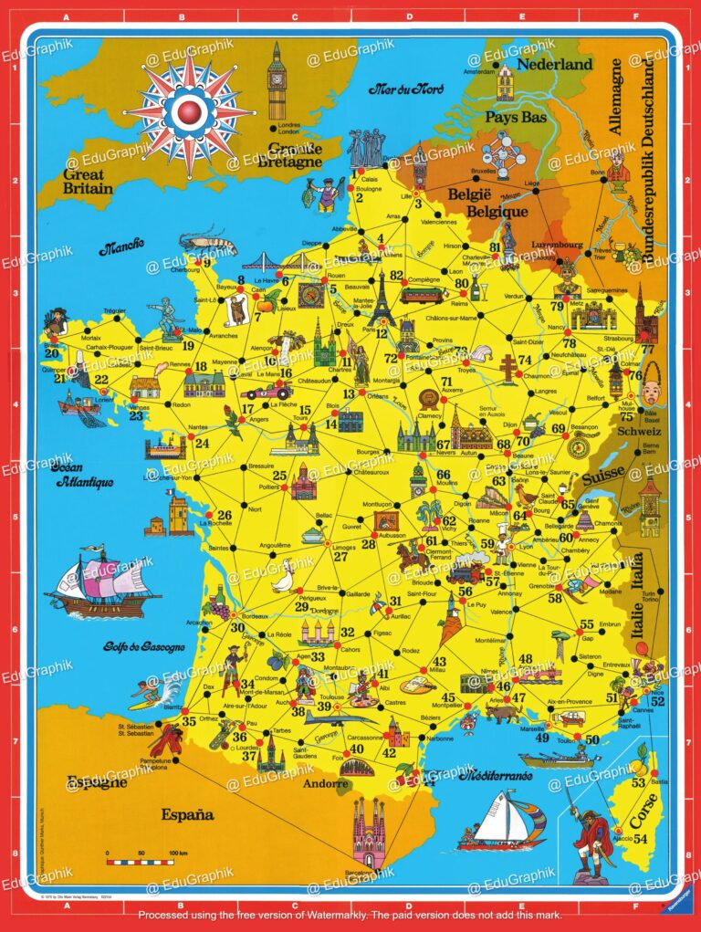 FRANCE Carte Voyage en France scaled