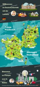 France Allemagne OFAJ Mobilklasse Banderole porte carte scaled