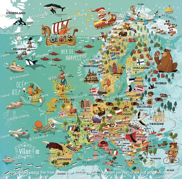 Carte de l Europe puzzle Vilac PS