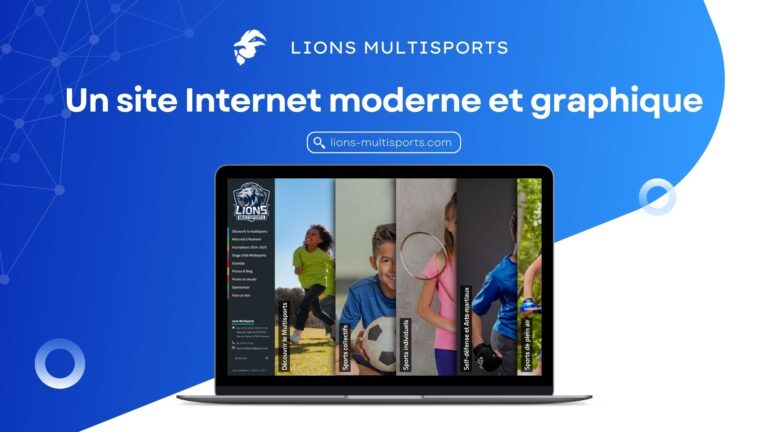 Lions Multisports Site Internet presentation