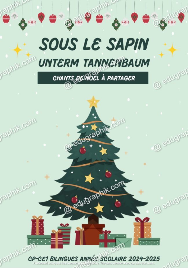 2024 Livret chants de Noel Francais Allemand Bilingue