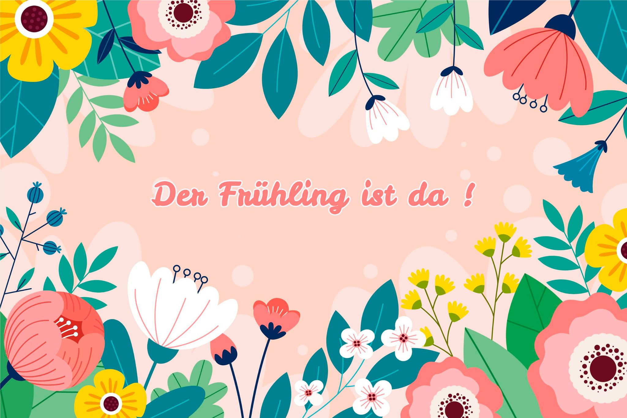 Der Frühling ist Da Affichage A3 Arts plastiques Daphné Page1