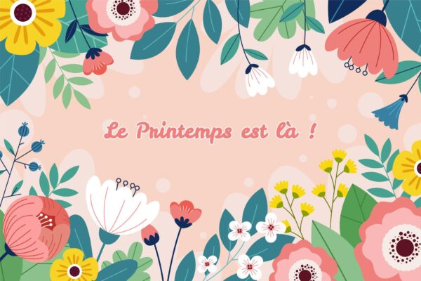 Affiche « Le printemps est là – Der Frühling ist da ! »