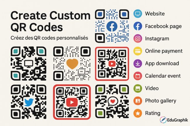 edugraphik creation de code qr personnalisés