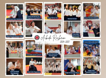 2024 2025 Aïkido Rosheim Panneau photo collage
