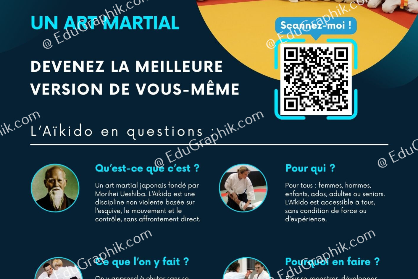 Aikido Erstein Panneau Akylux forum et Flyers 1