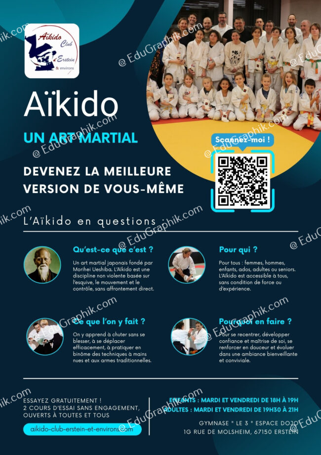 Aikido Erstein Panneau Akylux forum et Flyers 1