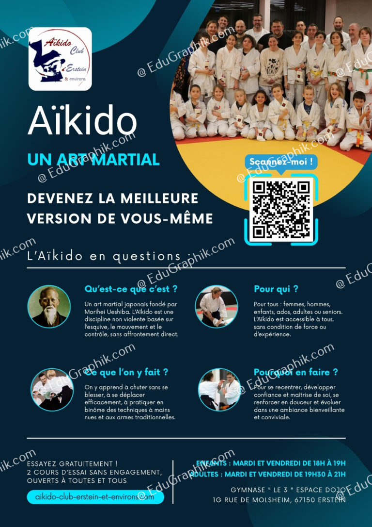 Aikido Erstein Panneau Akylux forum et Flyers 1