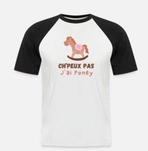 Edugraphik Ch'peux pas j'ai poney visuel T Shirt