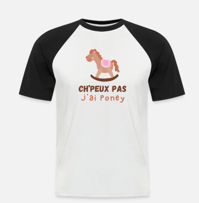 Edugraphik Ch'peux pas j'ai poney visuel T Shirt