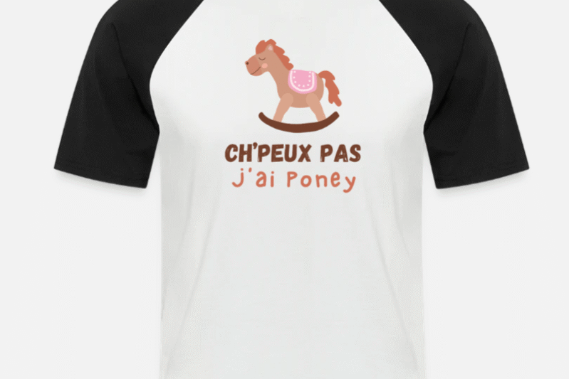 Edugraphik Ch'peux pas j'ai poney visuel T Shirt