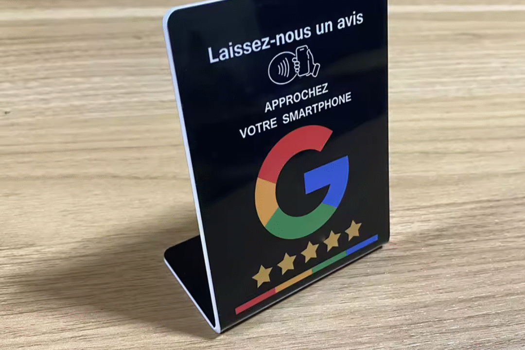 Plaque NFC Google Avis Edugraphik
