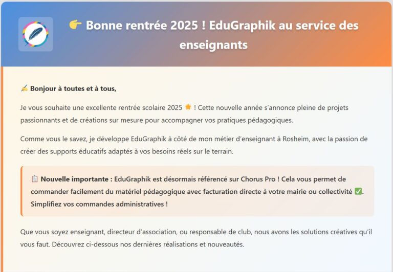 edugraphik newsletter septembre 2025